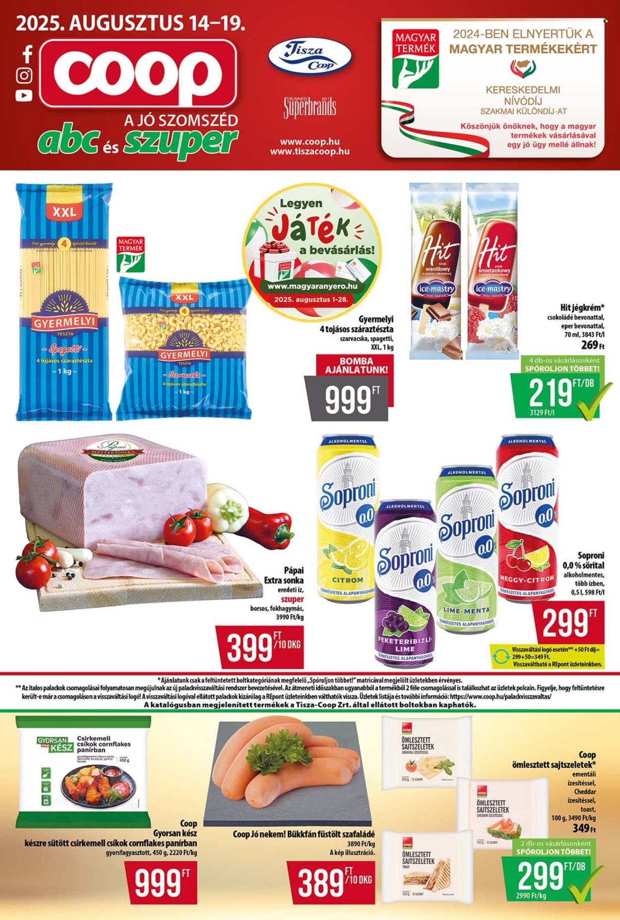 Coop akciós újságok - 2025.08.14 - 2025.08.19. Oldal 1