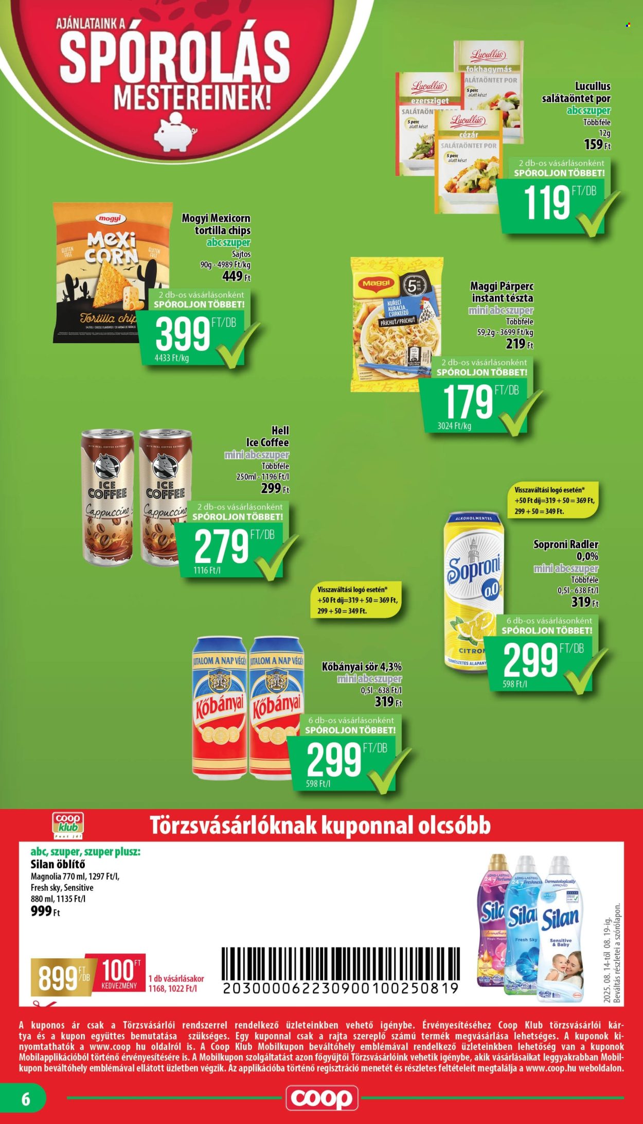 Coop akciós újságok - 2025.08.14 - 2025.08.19. Oldal 6