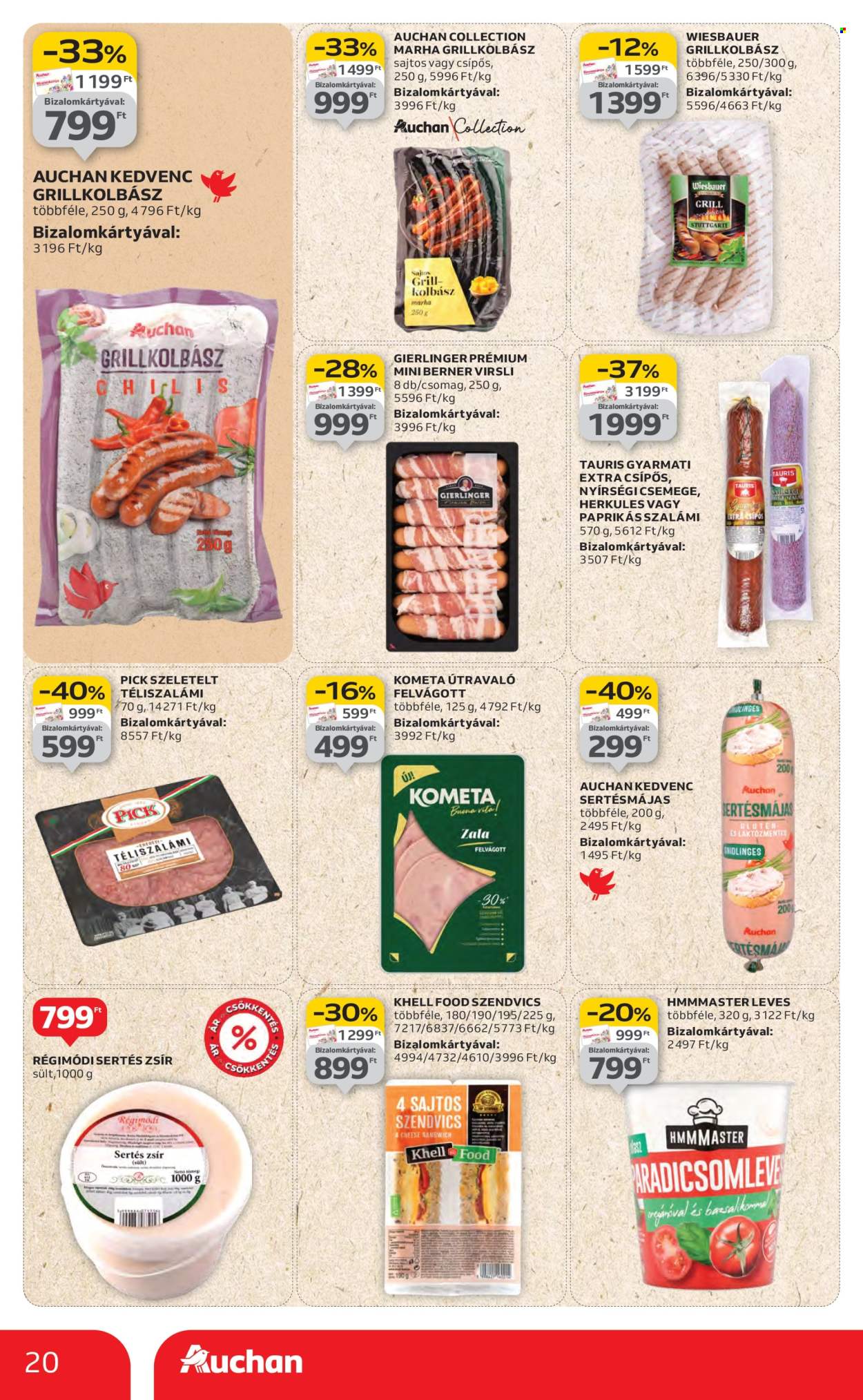 Auchan akciós újságok - 2025.08.14 - 2025.08.19. Oldal 20