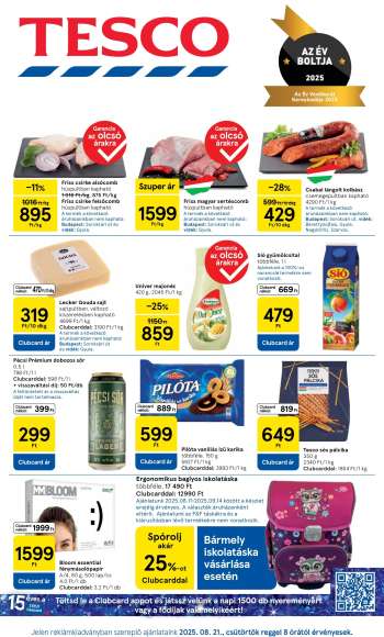 Újság TESCO - 2025.08.21 - 2025.08.27.