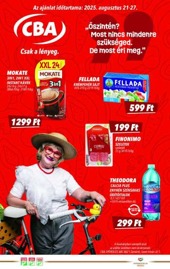 Újság CBA - 2025.08.21 - 2025.08.27.