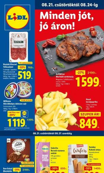 Újság Lidl - 2025.08.21 - 2025.08.27.