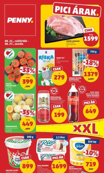Újság Penny Market - 2025.08.21 - 2025.08.27.