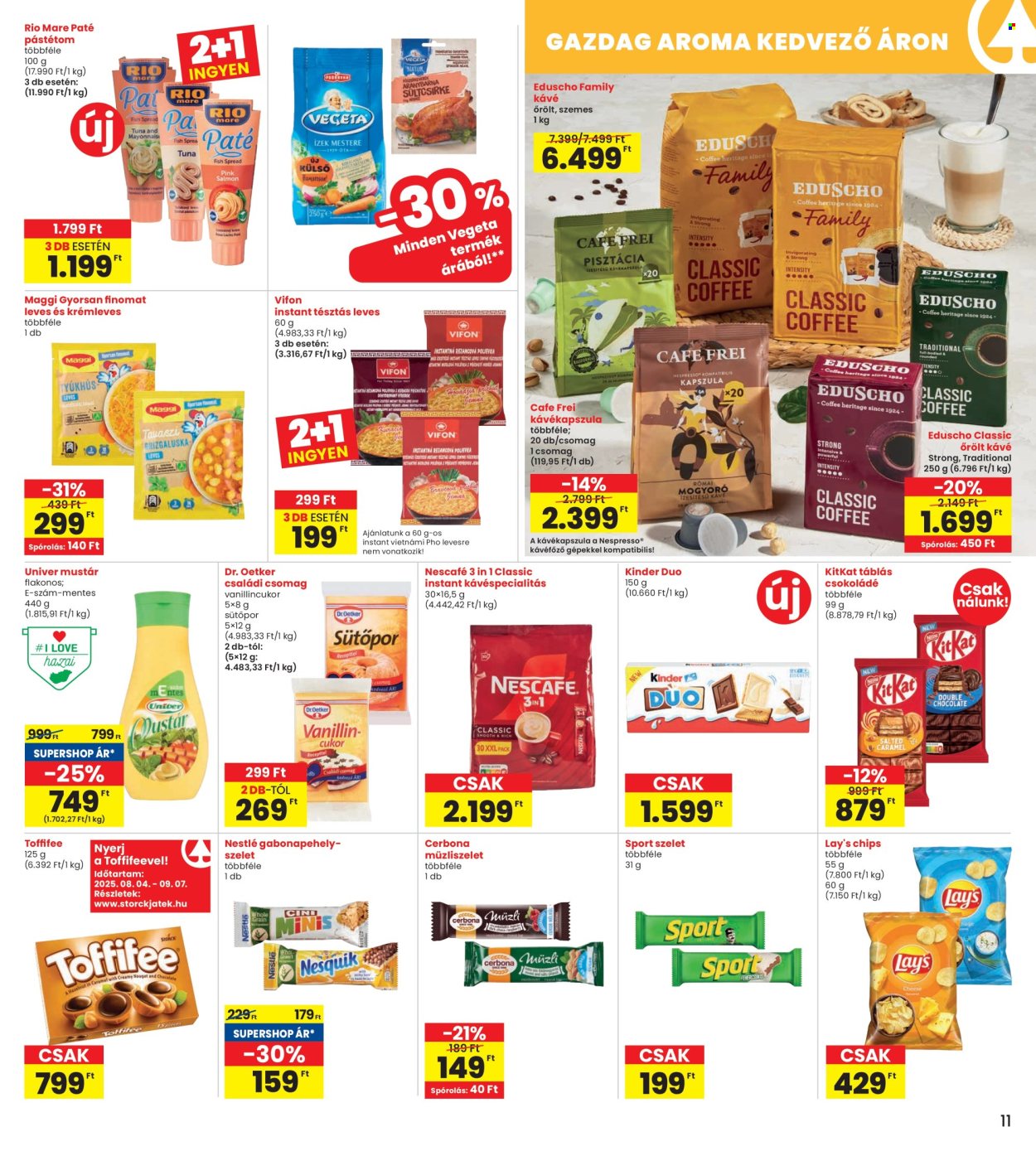 INTERSPAR akciós újságok - 2025.08.21 - 2025.08.27. Oldal 11