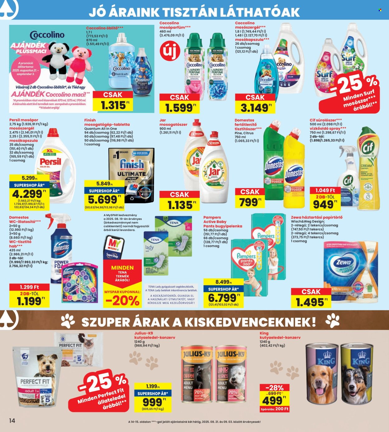 INTERSPAR akciós újságok - 2025.08.21 - 2025.08.27. Oldal 14