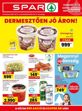 Újság SPAR - 2025.08.21 - 2025.08.27.