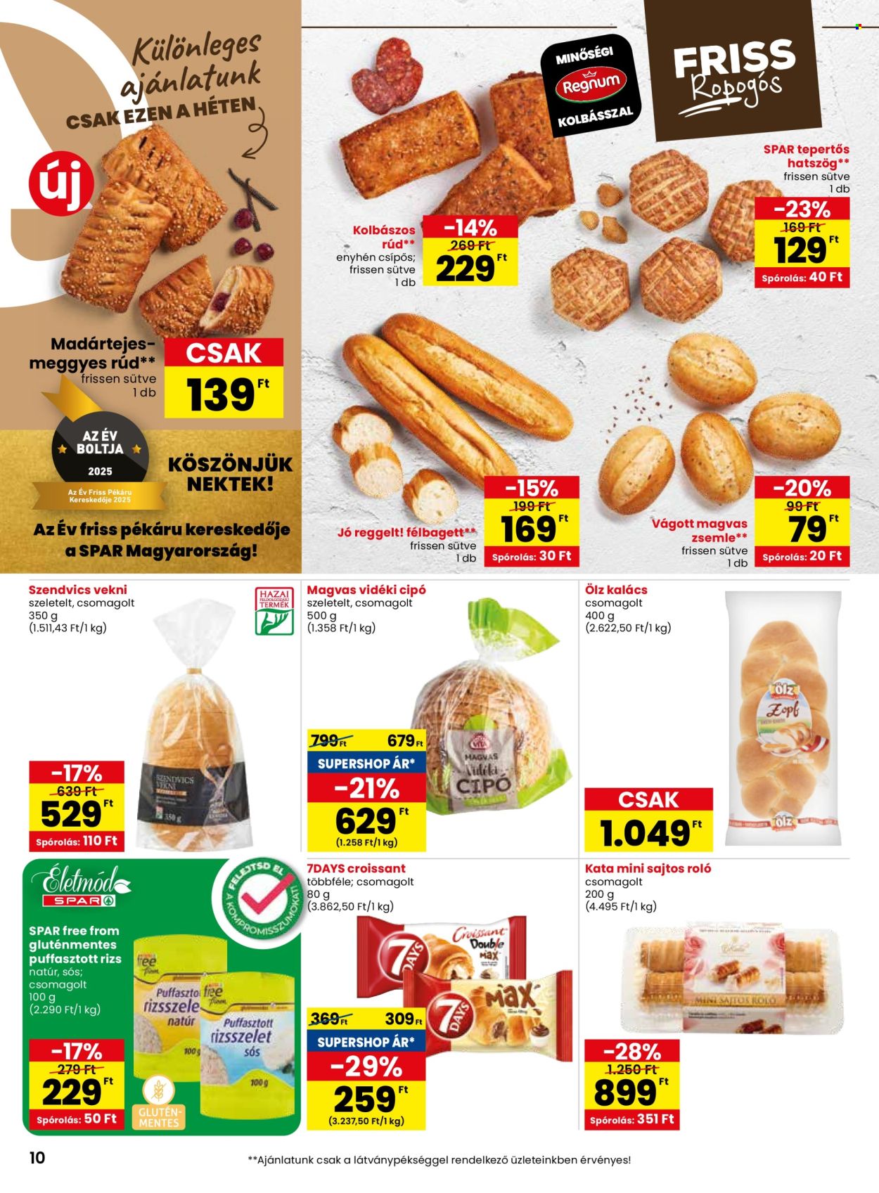 SPAR akciós újságok - 2025.08.21 - 2025.08.27. Oldal 10