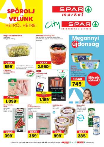Újság SPAR - 2025.08.21 - 2025.08.27.