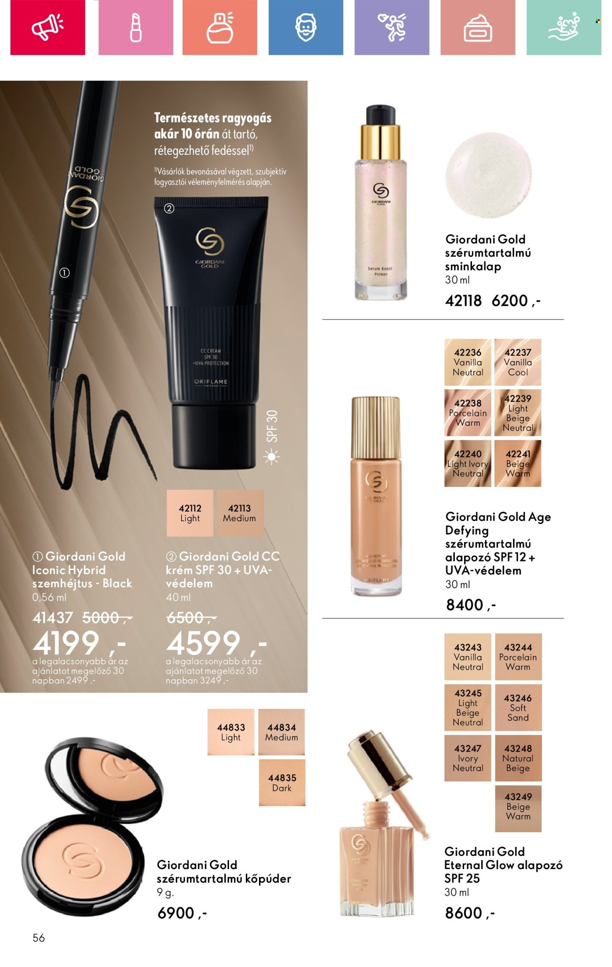 Oriflame akciós újságok - 2025.08.17 - 2025.09.06. Oldal 56