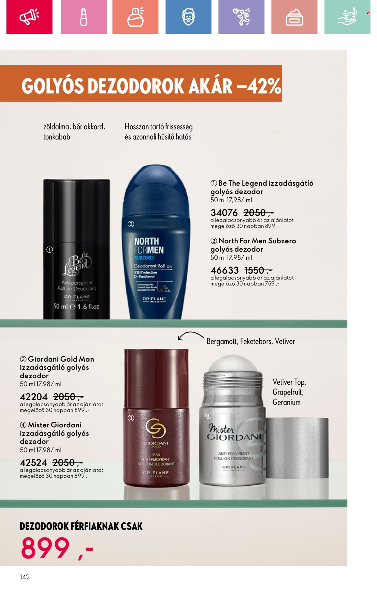 Oriflame akciós újságok - 2025.08.17 - 2025.09.06. Oldal 142