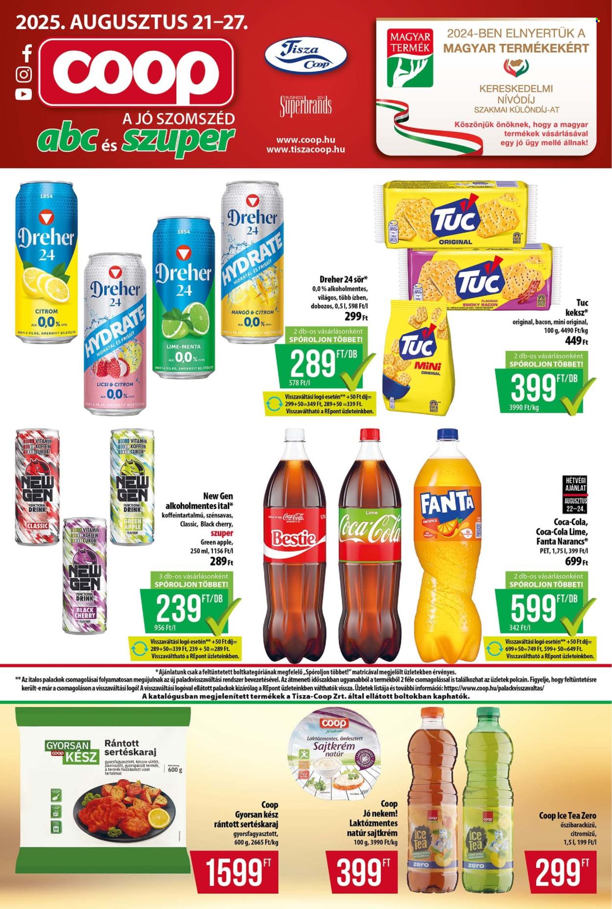 Coop akciós újságok - 2025.08.21 - 2025.08.27. Oldal 1