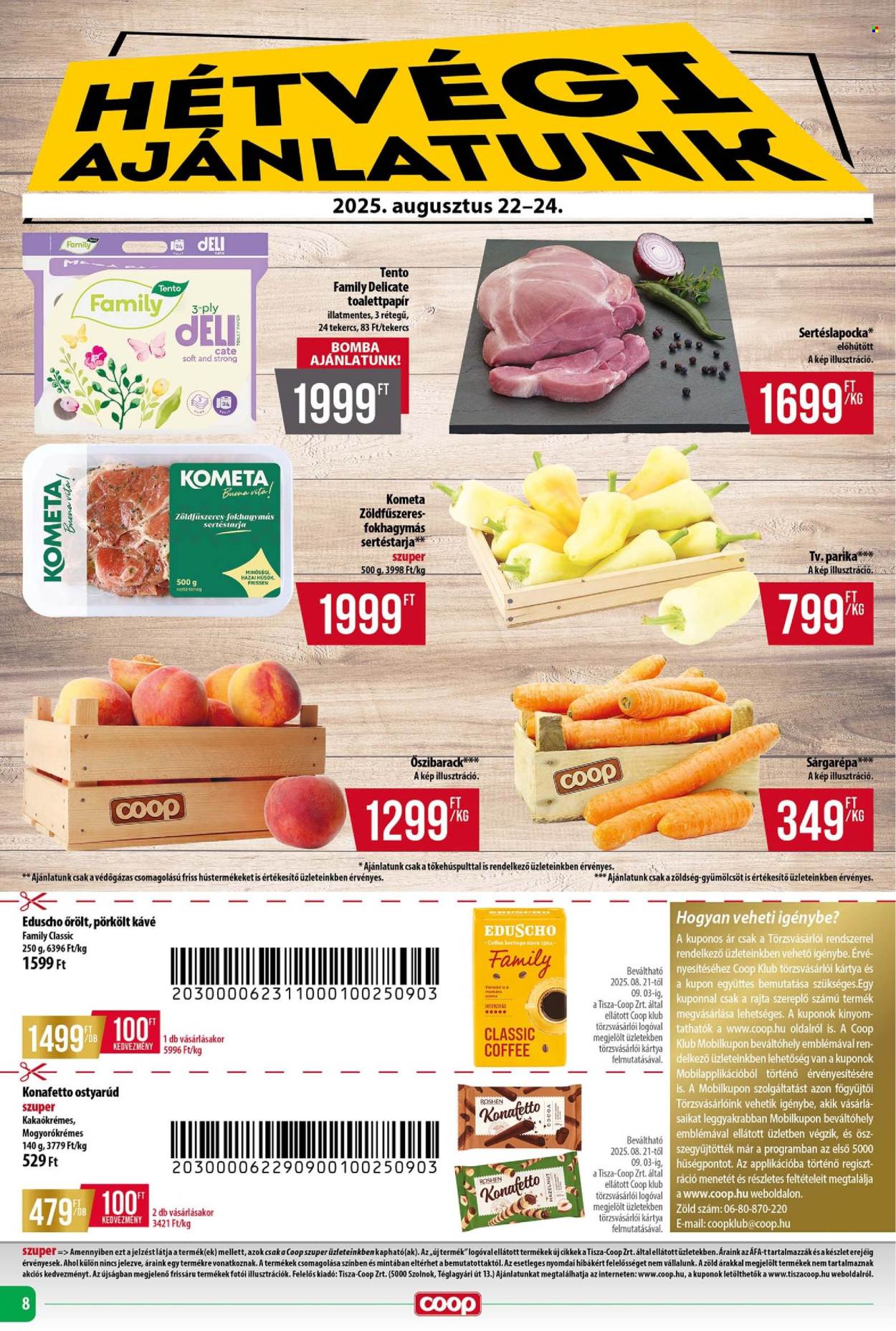 Coop akciós újságok - 2025.08.21 - 2025.08.27. Oldal 8