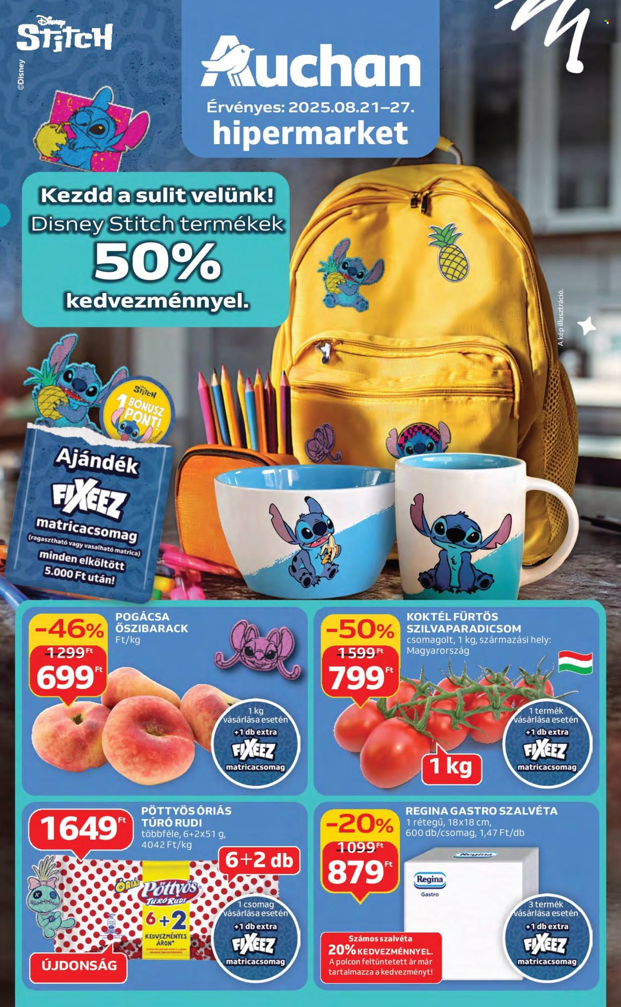 Auchan akciós újságok - 2025.08.21 - 2025.08.27. Oldal 1