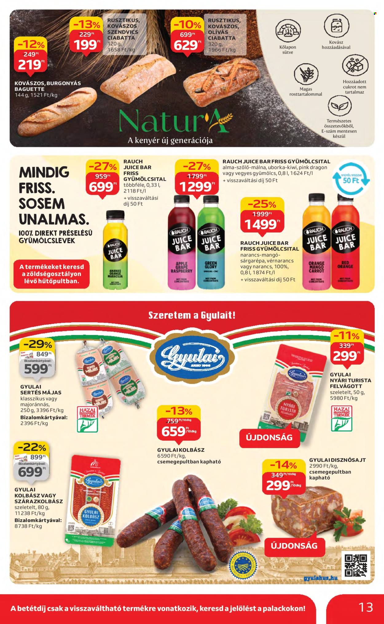 Auchan akciós újságok - 2025.08.21 - 2025.08.27. Oldal 13