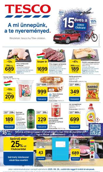 Újság TESCO - 2025.08.28 - 2025.09.03.