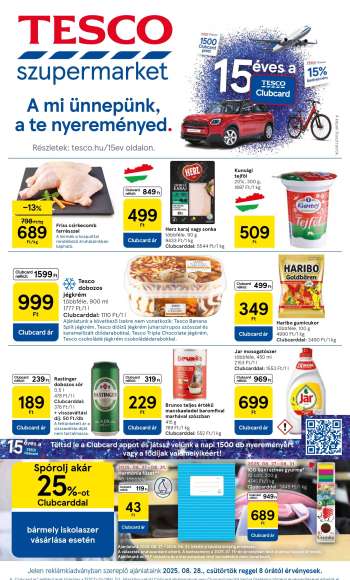 Újság TESCO - 2025.08.28 - 2025.09.03.