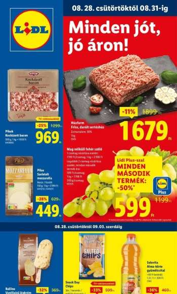 Újság Lidl - 2025.08.28 - 2025.09.03.