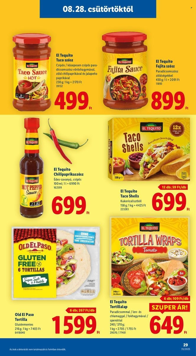 Lidl akciós újságok - 2025.08.28 - 2025.09.03. Oldal 29