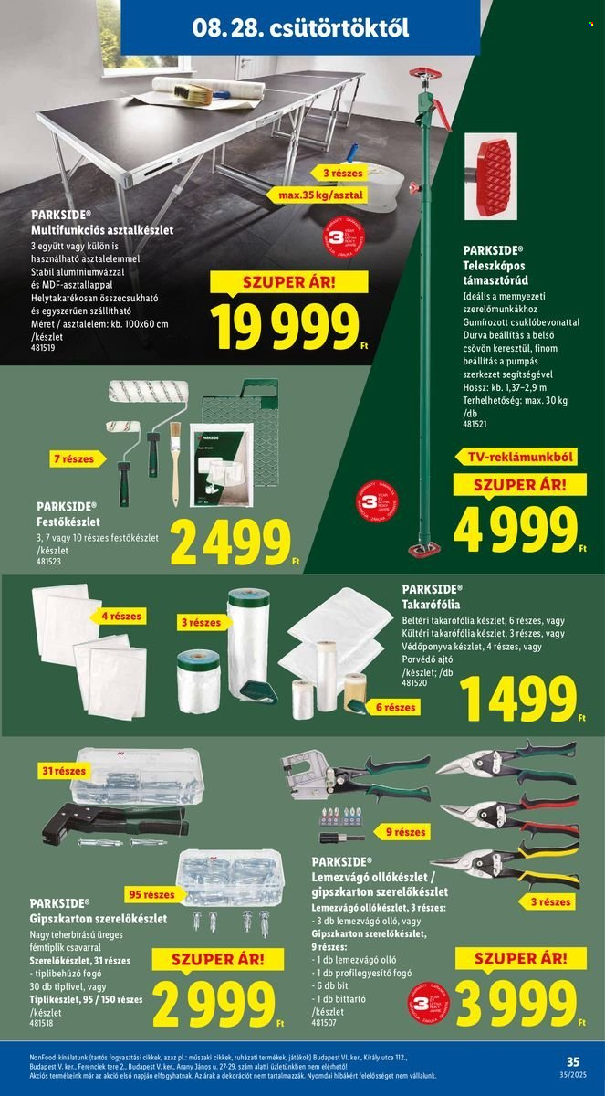 Lidl akciós újságok - 2025.08.28 - 2025.09.03. Oldal 35