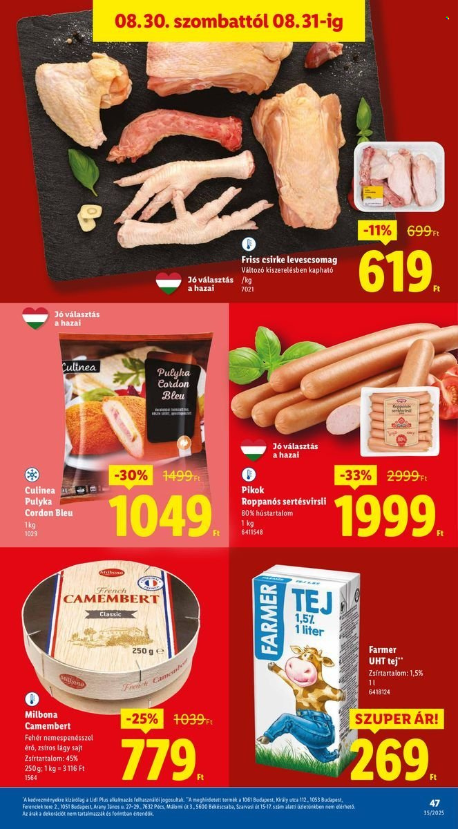 Lidl akciós újságok - 2025.08.28 - 2025.09.03. Oldal 47
