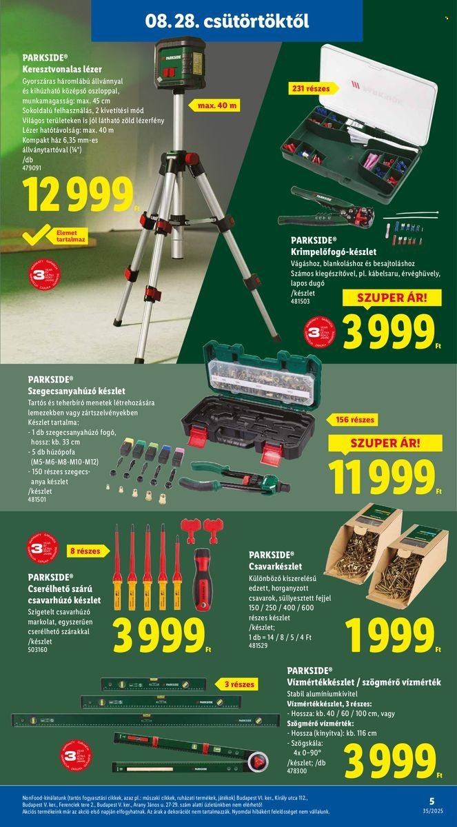 Lidl akciós újságok - 2025.08.28 - 2025.09.03. Oldal 5