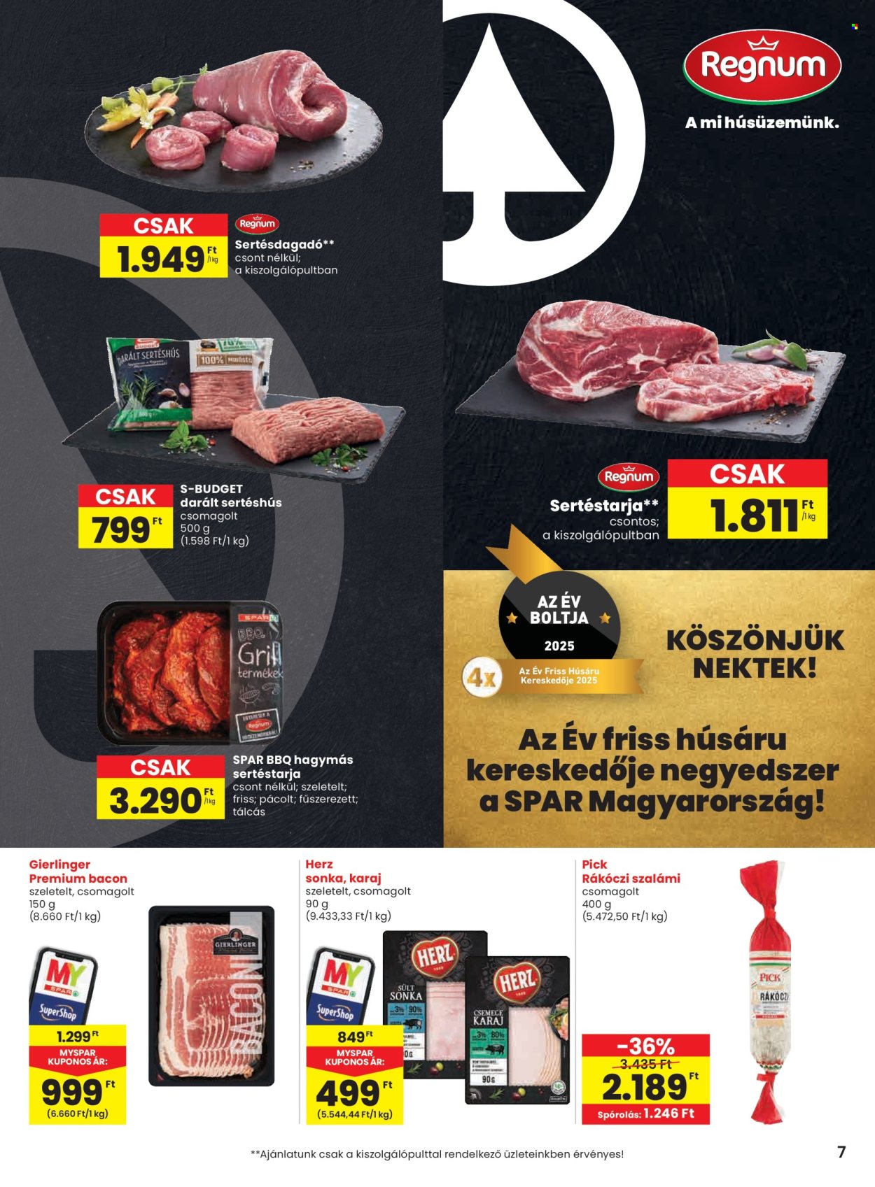 SPAR akciós újságok - 2025.08.28 - 2025.09.03. Oldal 7