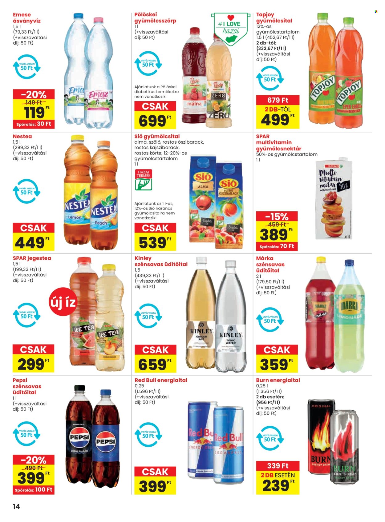 SPAR akciós újságok - 2025.08.28 - 2025.09.03. Oldal 14
