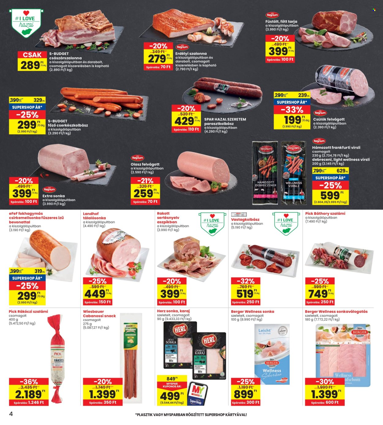 INTERSPAR akciós újságok - 2025.08.28 - 2025.09.03. Oldal 4