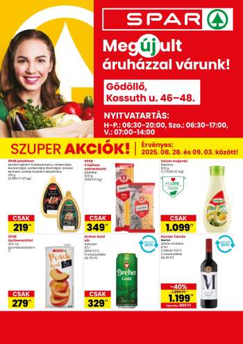 Újság SPAR Szupermarket - 2025.08.28 - 2025.09.03.