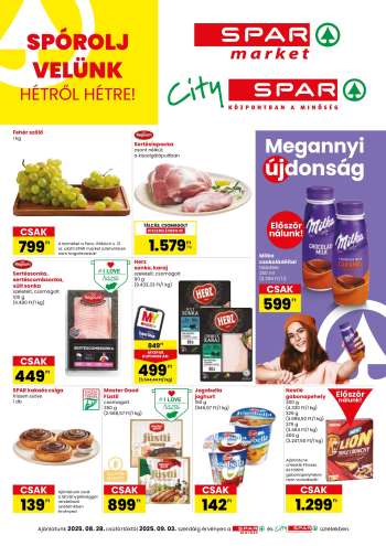 Újság SPAR - 2025.08.28 - 2025.09.03.