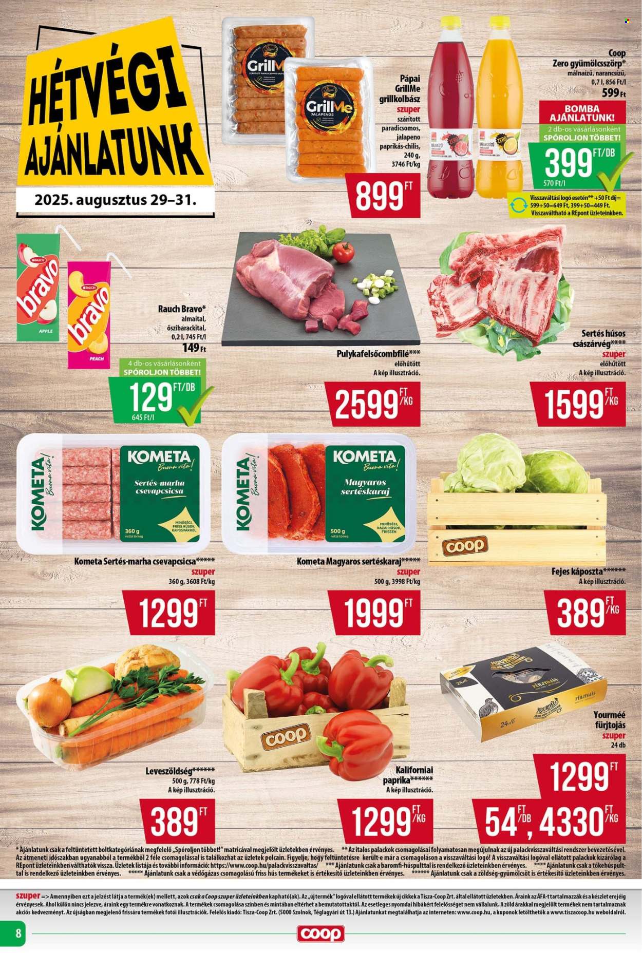 Coop akciós újságok - 2025.08.28 - 2025.09.03. Oldal 8