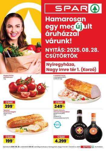 Újság SPAR Szupermarket - 2025.08.28 - 2025.09.03.