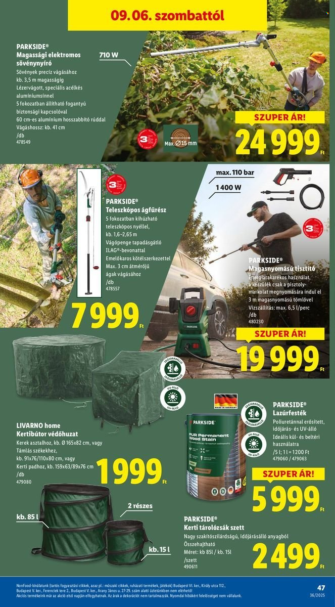 Lidl akciós újságok - 2025.09.04 - 2025.09.10. Oldal 47