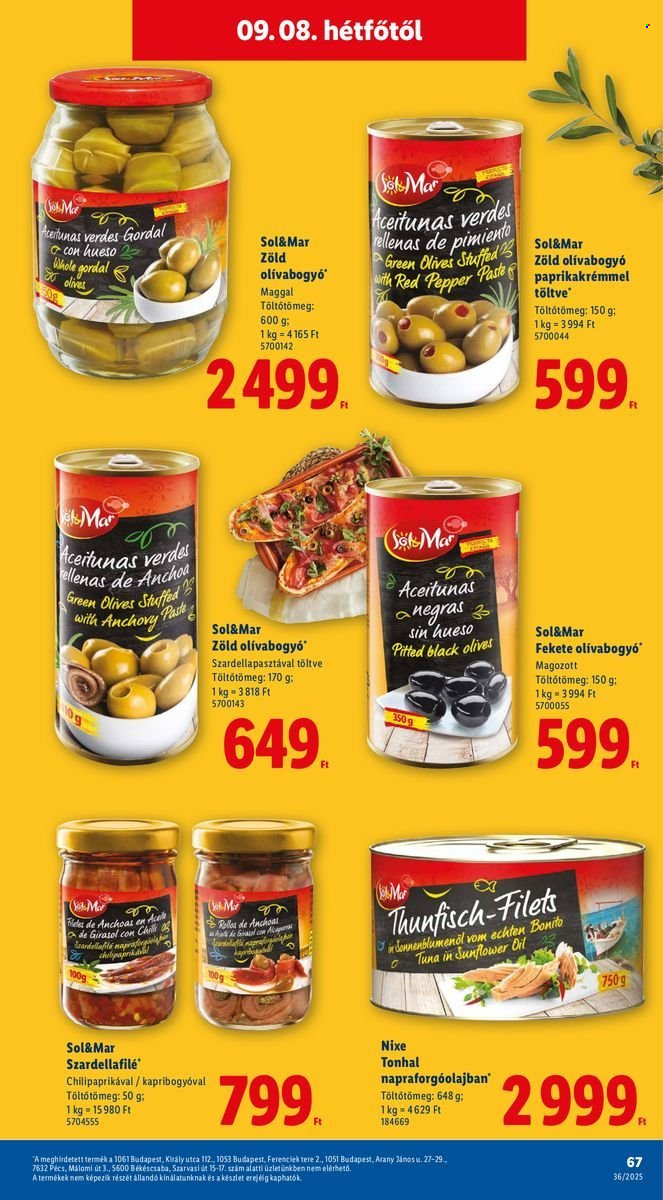 Lidl akciós újságok - 2025.09.04 - 2025.09.10. Oldal 67