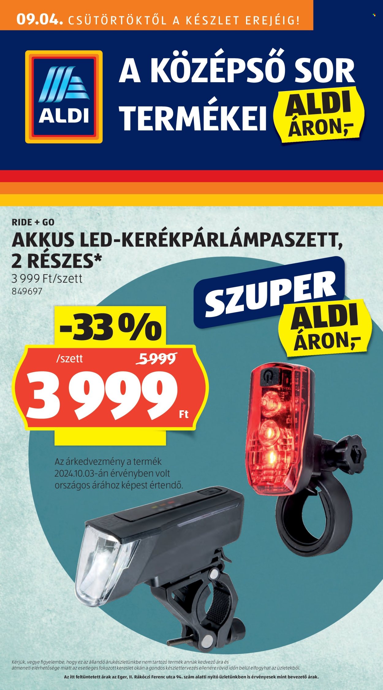 Aldi akciós újságok - 2025.09.04 - 2025.09.10. Oldal 1