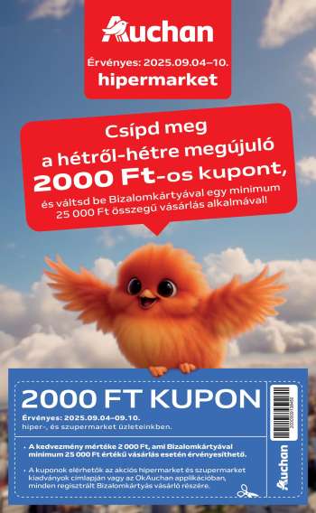 Újság Auchan - 2025.09.04 - 2025.09.10.