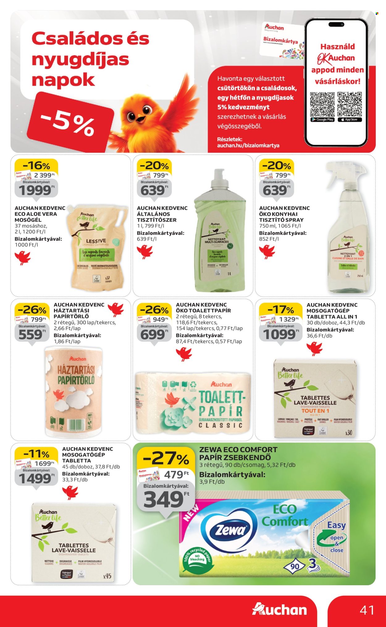Auchan akciós újságok - 2025.09.04 - 2025.09.10. Oldal 41