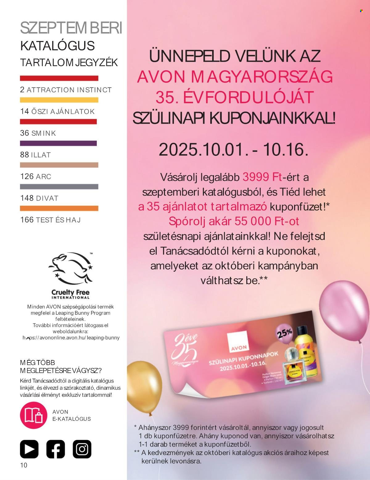 Avon akciós újságok - 2025.09.01 - 2025.09.30. Oldal 10