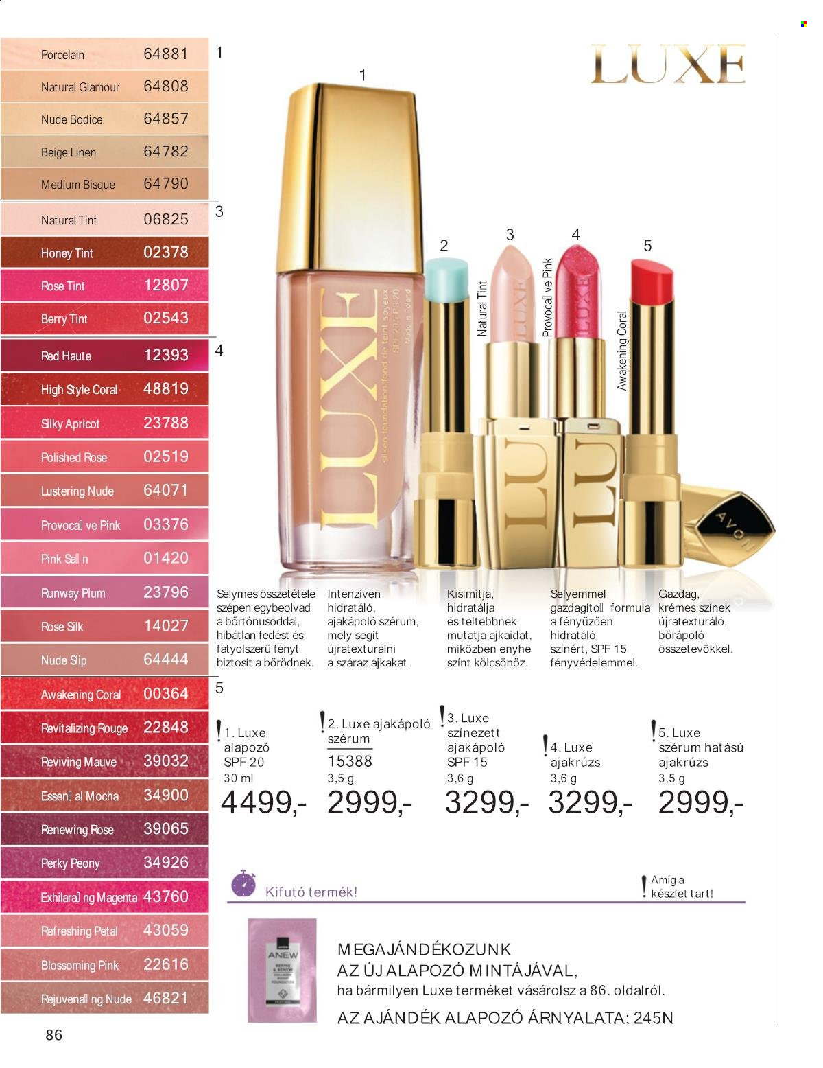 Avon akciós újságok - 2025.09.01 - 2025.09.30. Oldal 86