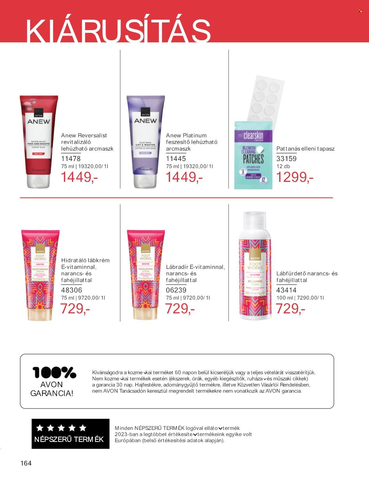 Avon akciós újságok - 2025.09.01 - 2025.09.30. Oldal 164