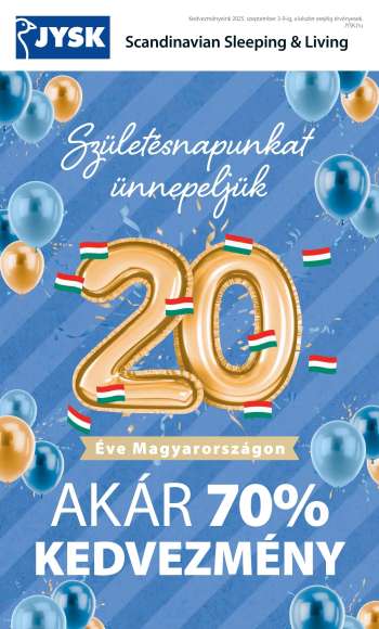 Újság JYSK - 2025.09.03 - 2025.09.09.
