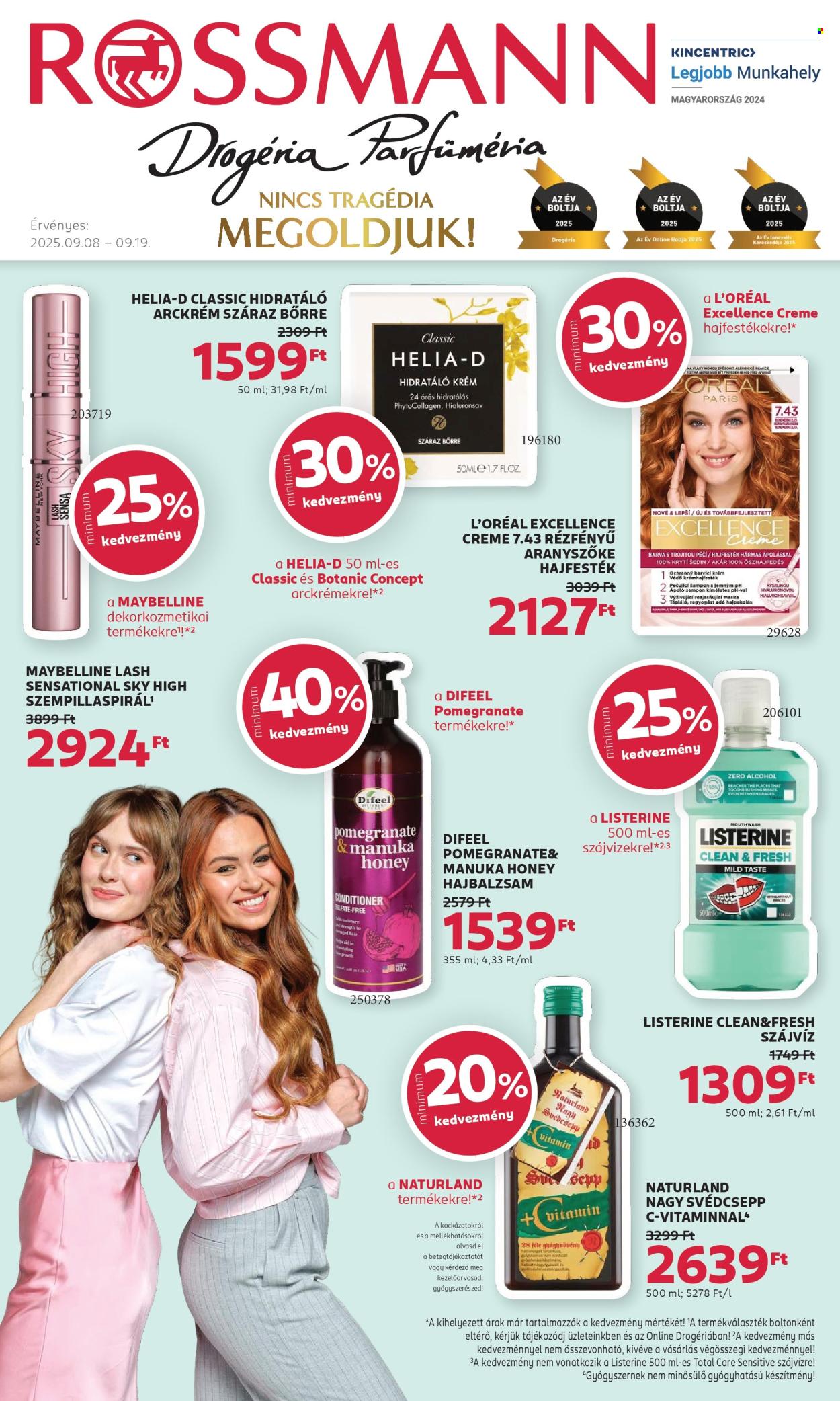 Rossmann akciós újságok - 2025.09.08 - 2025.09.19. Oldal 1