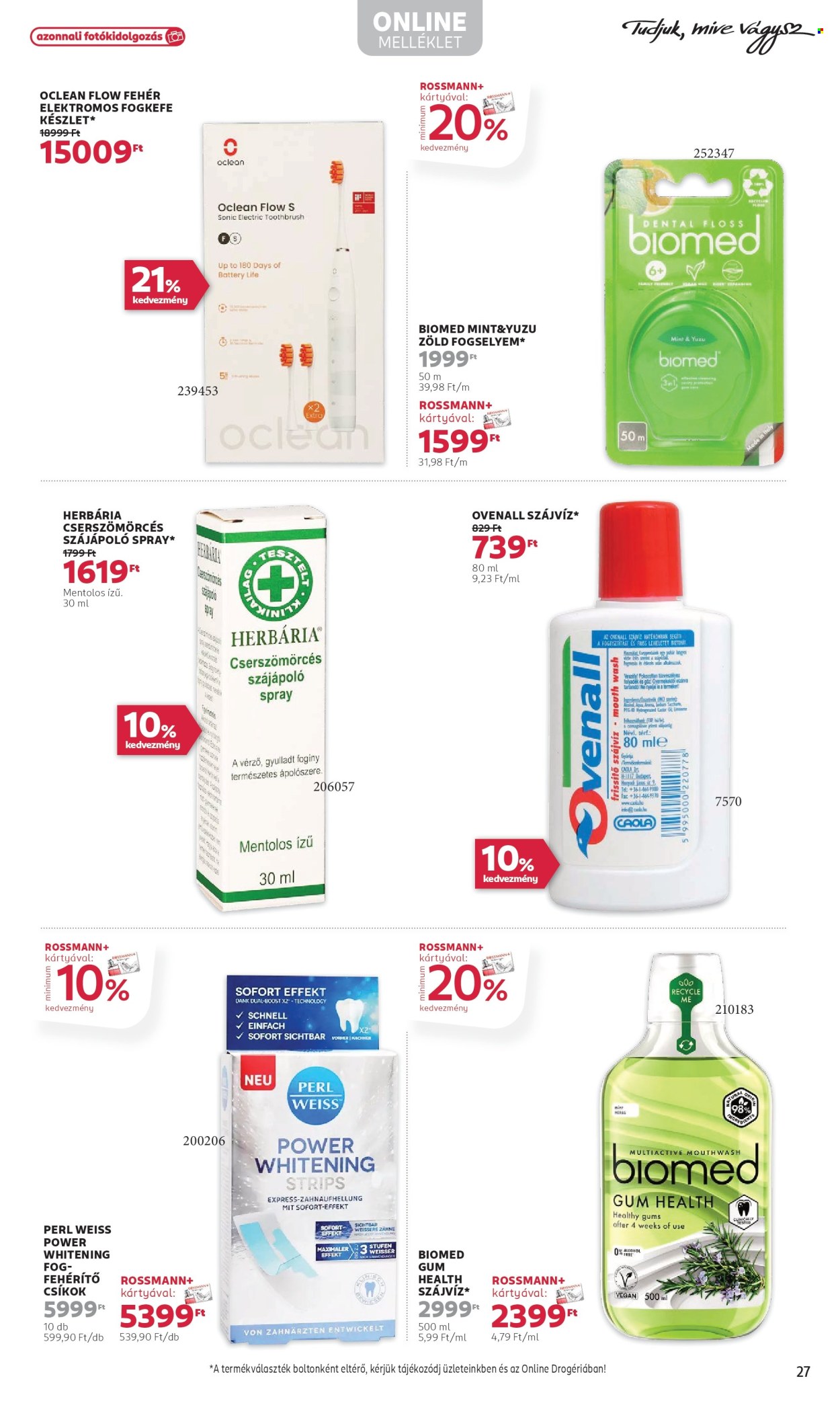 Rossmann akciós újságok - 2025.09.08 - 2025.09.19. Oldal 29