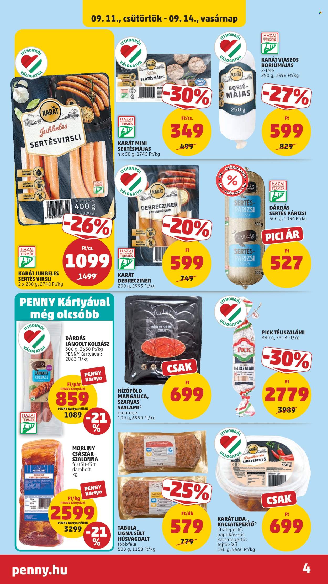 Penny Market akciós újságok - 2025.09.11 - 2025.09.17. Oldal 4