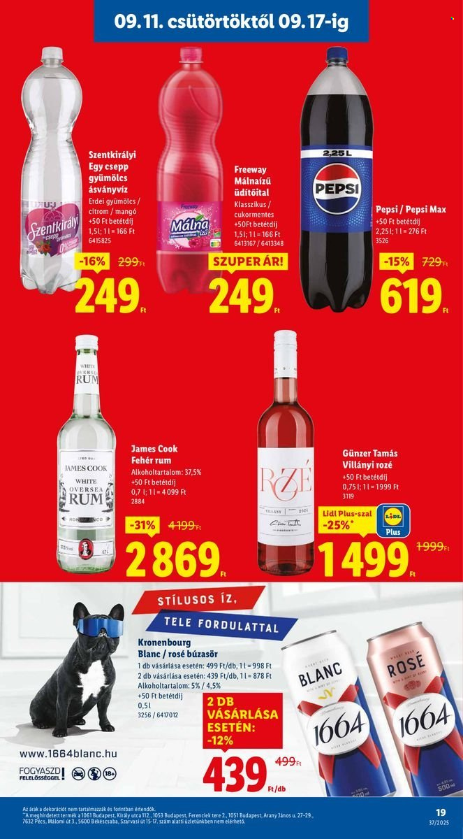 Lidl akciós újságok - 2025.09.11 - 2025.09.17. Oldal 19
