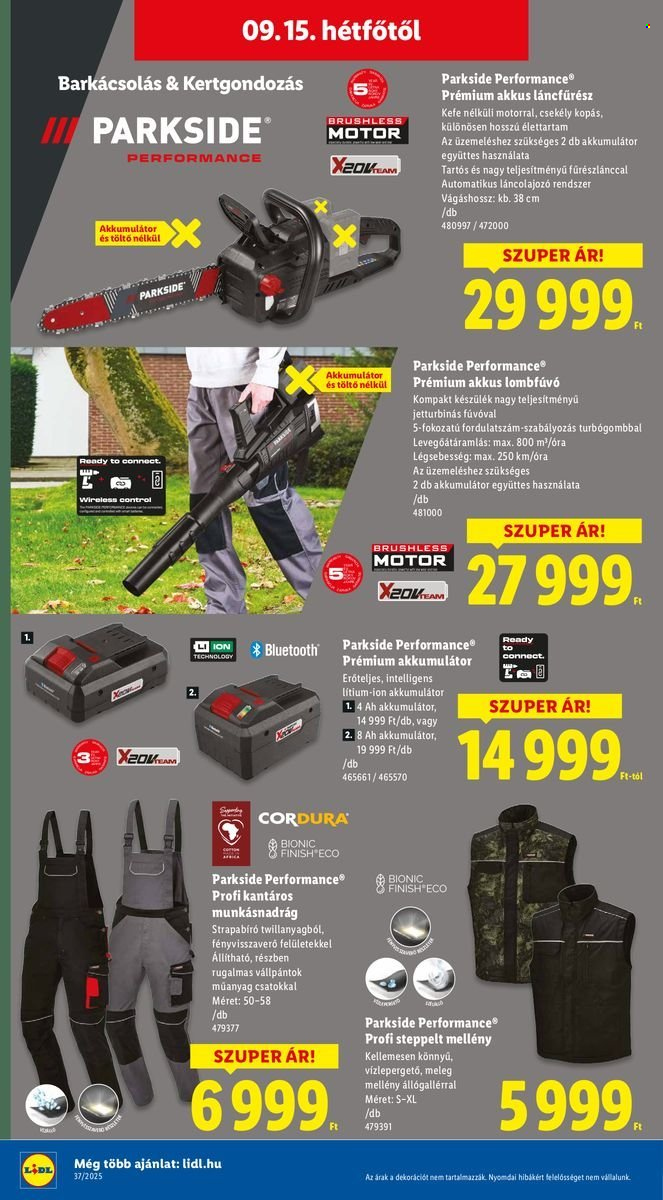 Lidl akciós újságok - 2025.09.11 - 2025.09.17. Oldal 46