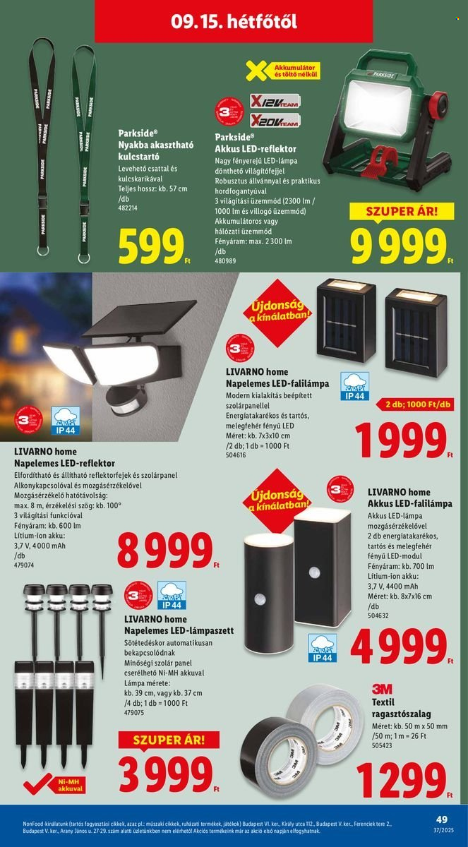 Lidl akciós újságok - 2025.09.11 - 2025.09.17. Oldal 49