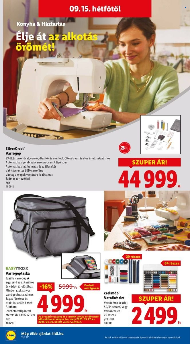 Lidl akciós újságok - 2025.09.11 - 2025.09.17. Oldal 50