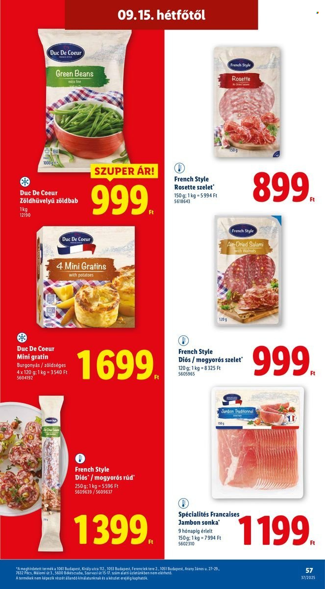 Lidl akciós újságok - 2025.09.11 - 2025.09.17. Oldal 57