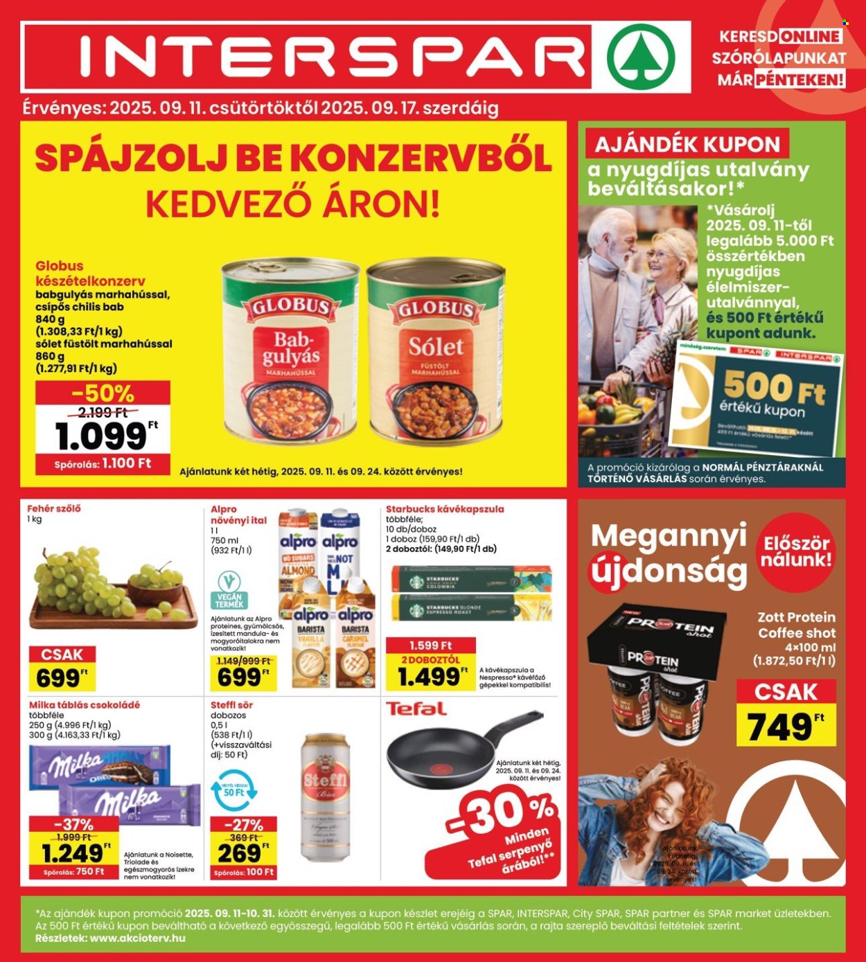 INTERSPAR akciós újságok - 2025.09.11 - 2025.09.17. Oldal 1